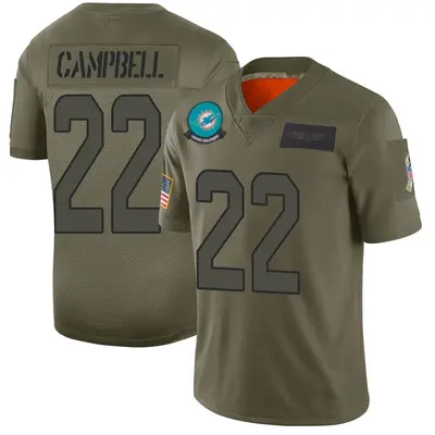 Men's Limited Elijah Campbell Miami Dolphins Camo 2019 Salute to Service Jersey