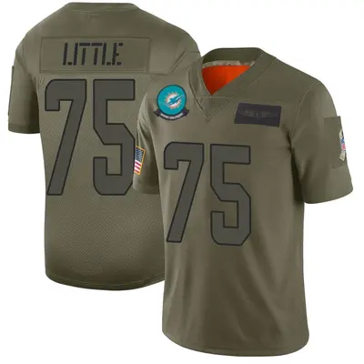 Men's Limited Greg Little Miami Dolphins Camo 2019 Salute to Service Jersey