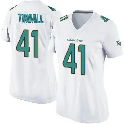 Women's Game Channing Tindall Miami Dolphins White Jersey