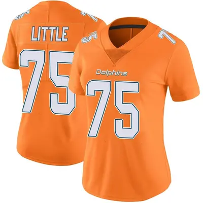 Women's Limited Greg Little Miami Dolphins Orange Color Rush Jersey