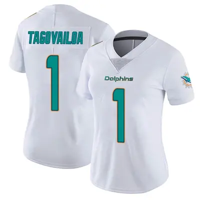 Women's Tua Tagovailoa Miami Dolphins White limited Vapor Untouchable Jersey