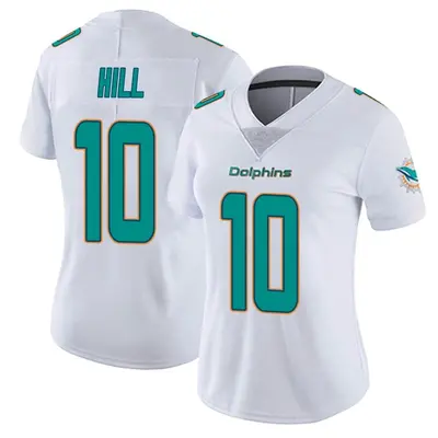 Women's Tyreek Hill Miami Dolphins White limited Vapor Untouchable Jersey