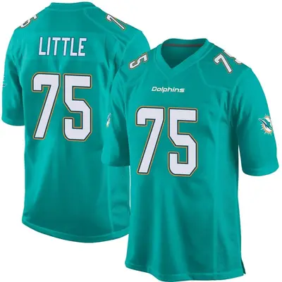 Youth Game Greg Little Miami Dolphins Aqua Team Color Jersey