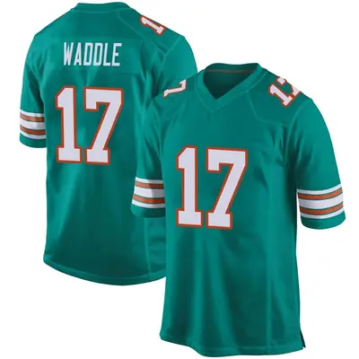 Youth Game Jaylen Waddle Miami Dolphins Aqua Alternate Jersey