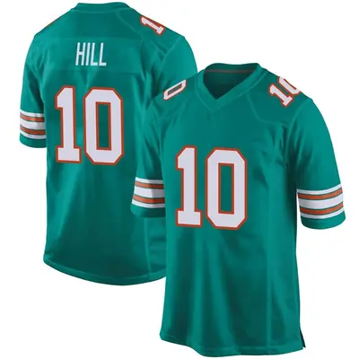 Youth Game Tyreek Hill Miami Dolphins Aqua Alternate Jersey