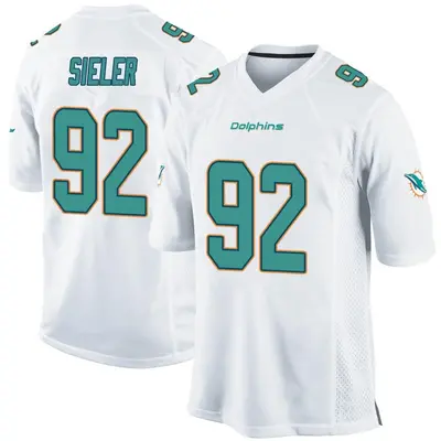 Youth Game Zach Sieler Miami Dolphins White Jersey