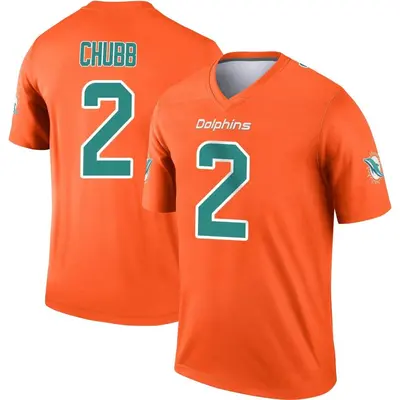 Youth Legend Bradley Chubb Miami Dolphins Orange Inverted Jersey