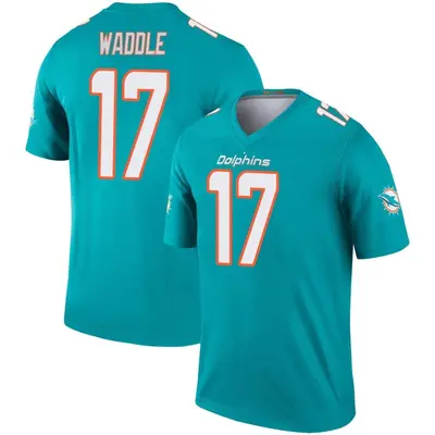 Youth Legend Jaylen Waddle Miami Dolphins Aqua Jersey