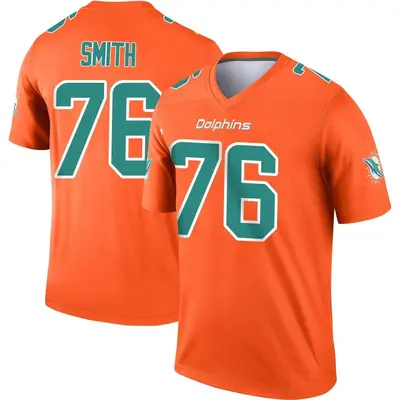 Youth Legend Kion Smith Miami Dolphins Orange Inverted Jersey
