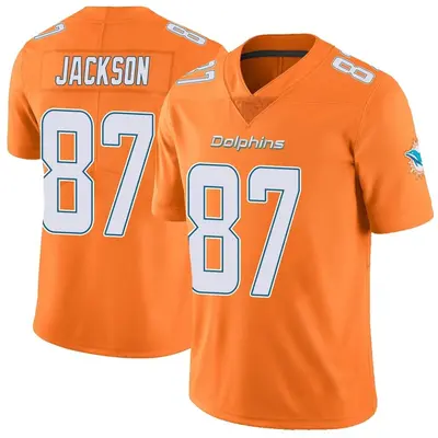 Youth Limited Calvin Jackson Miami Dolphins Orange Color Rush Jersey