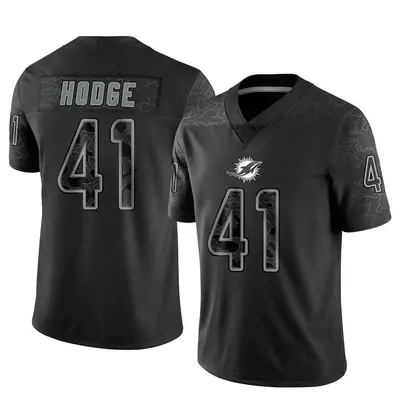 Youth Limited Darius Hodge Miami Dolphins Black Reflective Jersey