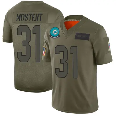 Youth Limited Raheem Mostert Miami Dolphins Camo 2019 Salute to Service Jersey
