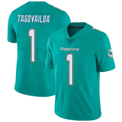 Youth Limited Tua Tagovailoa Miami Dolphins Aqua Team Color Vapor Untouchable Jersey
